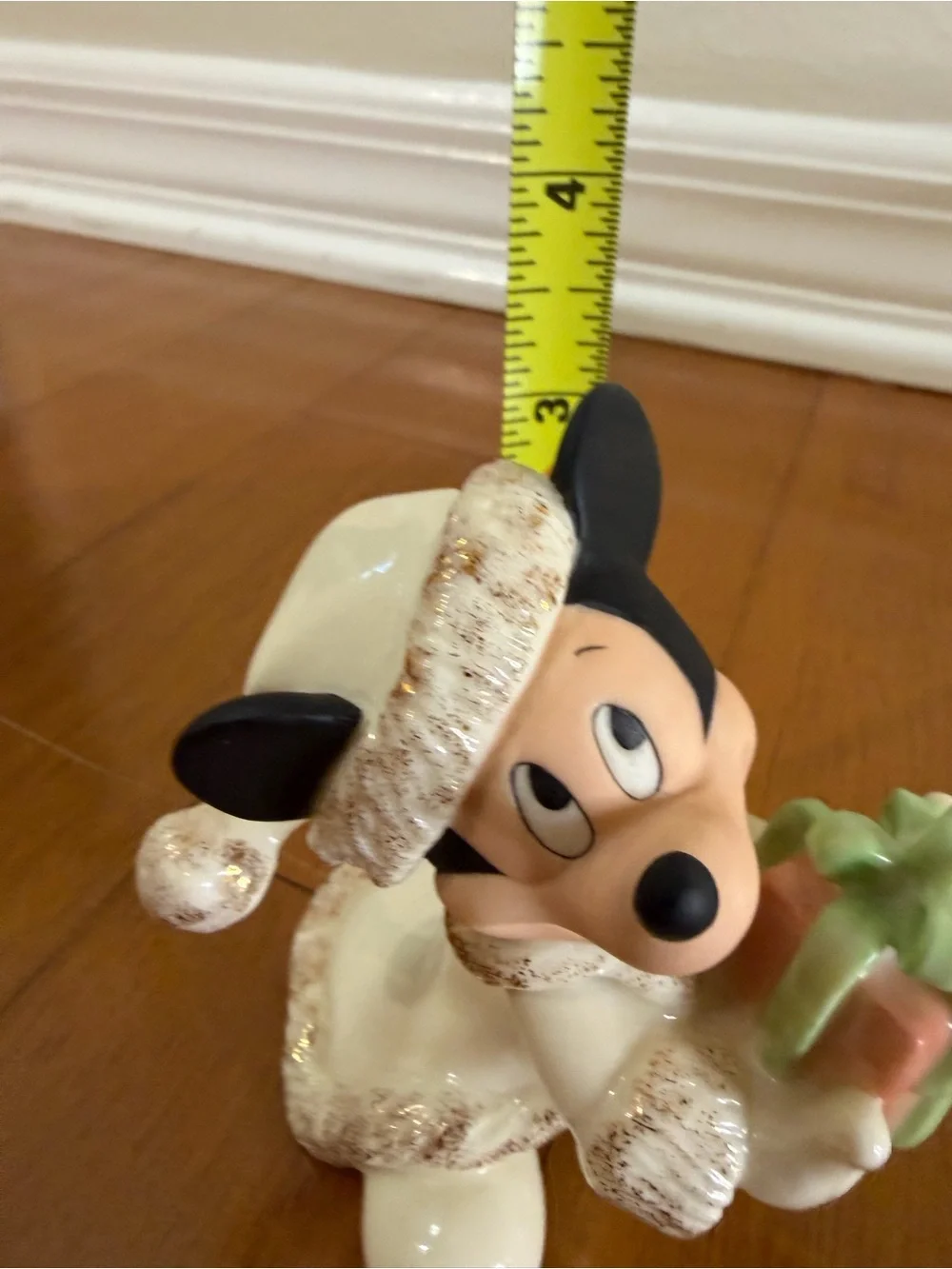 Lenox Disney Christmas with Mickey Figurine 24K Gold w/ Original Box & COA